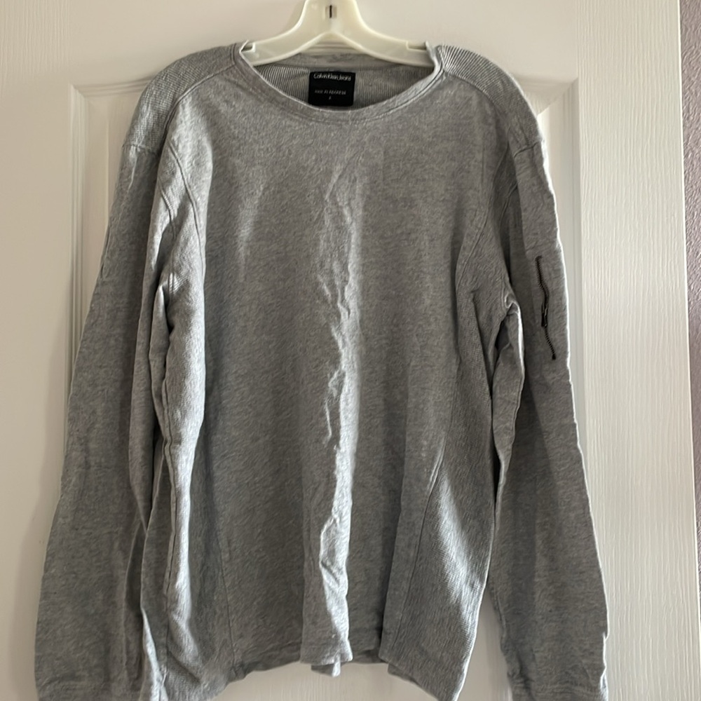 Vintage long sleeve Calvin Klein Retro jersey tee shirt.
